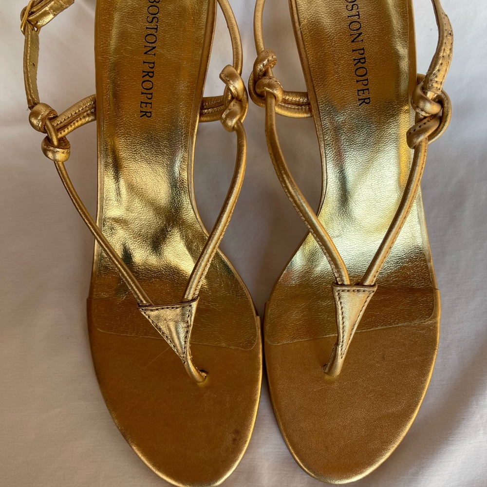 Boston Proper Gold Women's Sandals